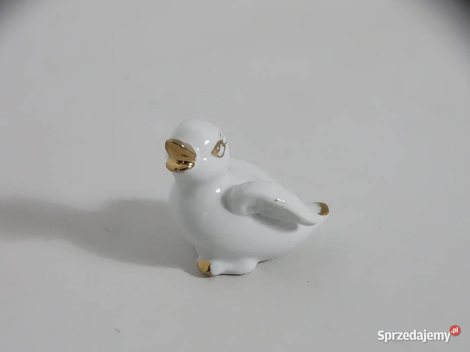 Urocza Porcelanowa Figurka Ptaszka Pisklaka Biłgoraj sprzedam