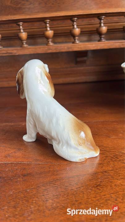 Piesek Figurka porcelanowa Śliczna figurka bez Gdańsk