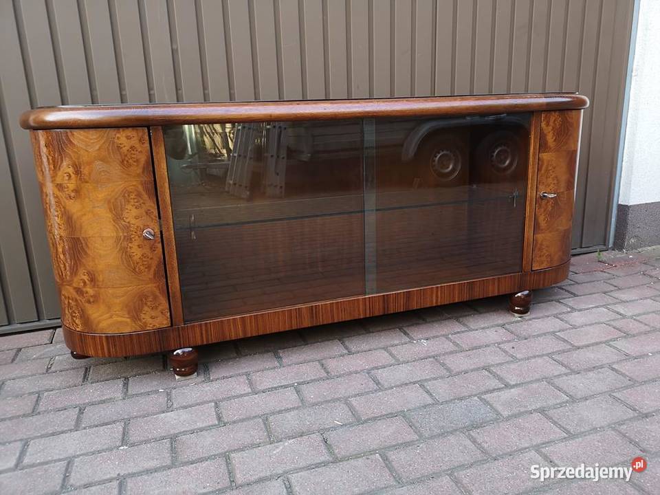 Komoda ARTDECO RTV Niska Orzech 170 Zgrabna Swarzędz
