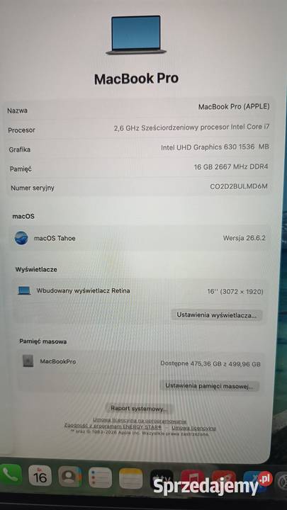 Laptop Apple Macbook Pro A2141