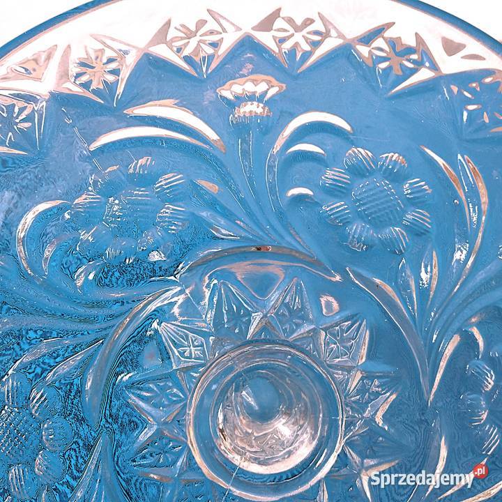 szklana patera Hortensja Bukowno