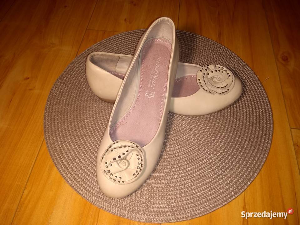 Baleriny skórzane Marco Tozzi Moda i Styl Gorzów Wielkopolski