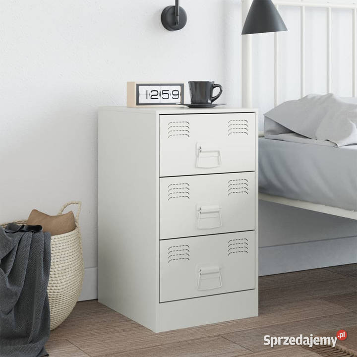 Szafka nocna biała 345x39x62 stal WM841785 Warszawa sprzedam