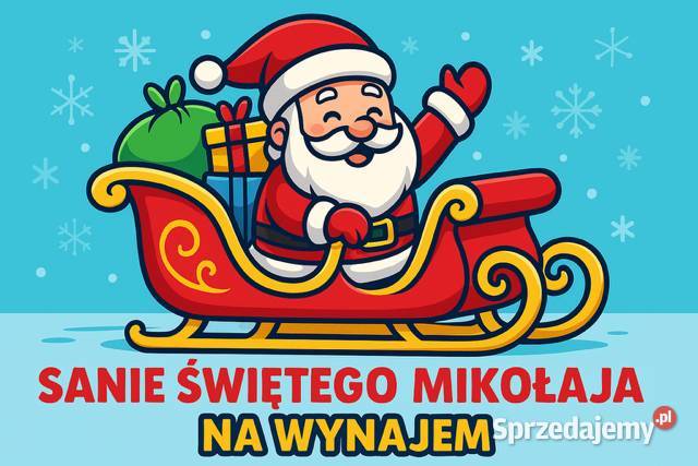 Sanie Mikołaja wynajem na event atrakcja na Kraków