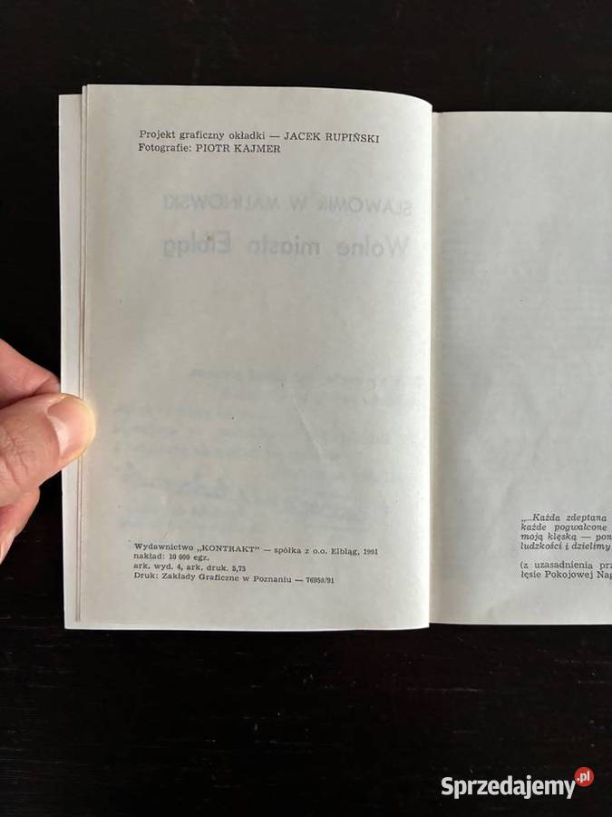 Sławomir W Malinowski Wolne miasto Elbląg z Książki naukowe i popularnonaukowe sprzedam