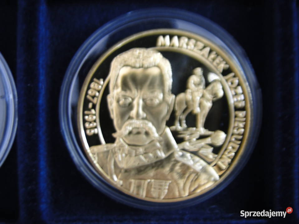 Medal kolekcjonerski pokryty 24 karat złotem Warszawa