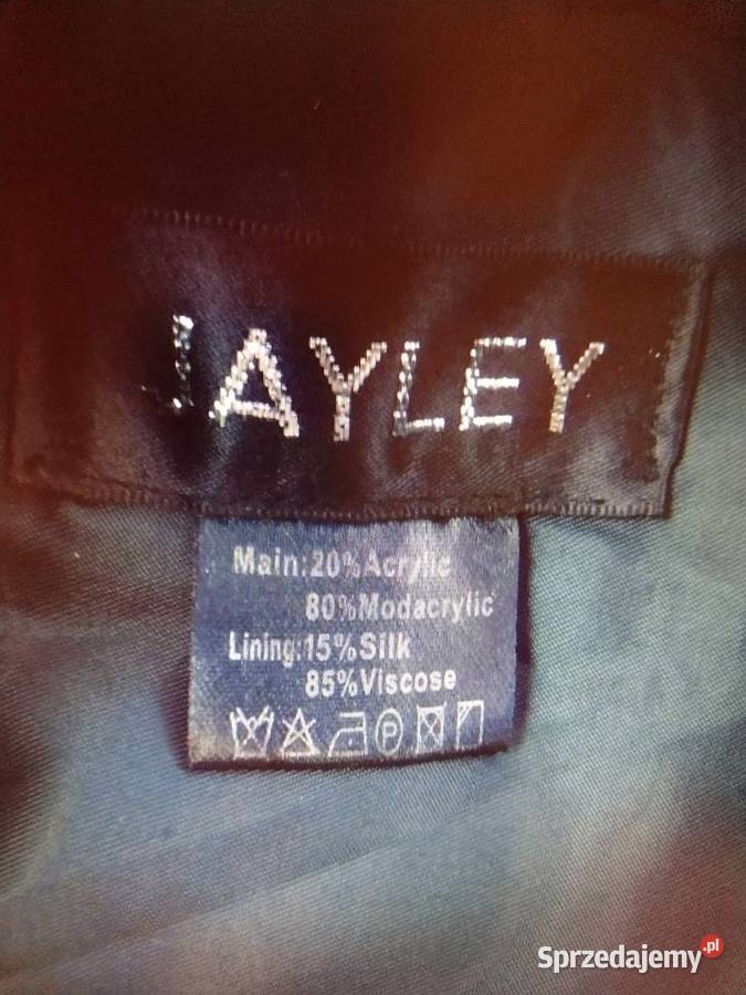 Wytworna duża FUTRZANA ETOLA szal futerko JEDWAB Kraków