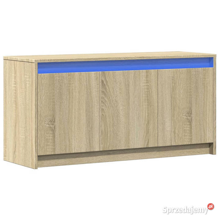 Szafka pod TV z LED dąb sonoma 100x34x50 RTV mazowieckie