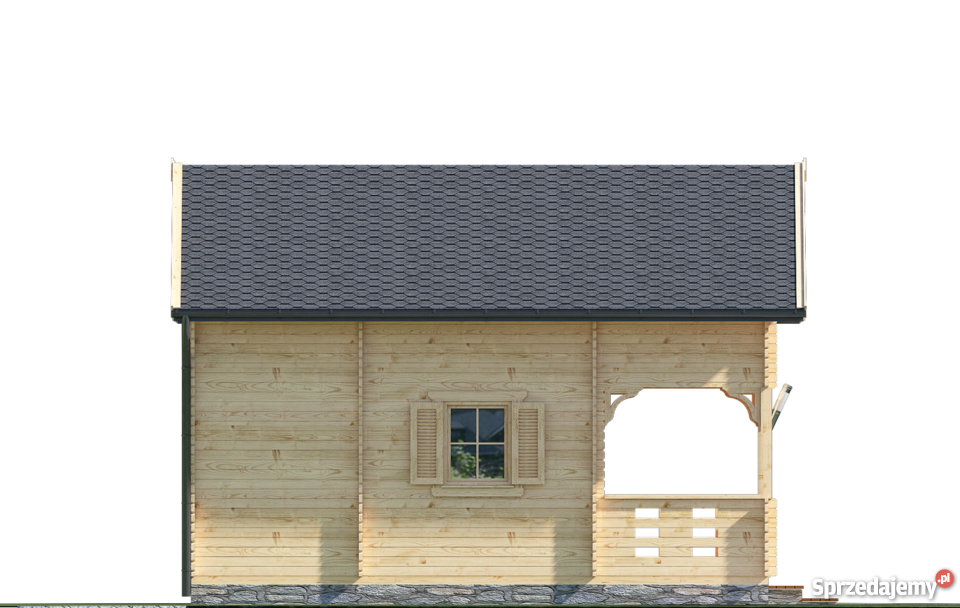 DREWNIANY DOMEK LETNISKOWY JAN 55 10 M2 warmińsko-mazurskie Mrągowo sprzedam