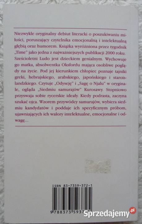 Siódmy samuraj Helen DeWitt Proza i poezja Warszawa