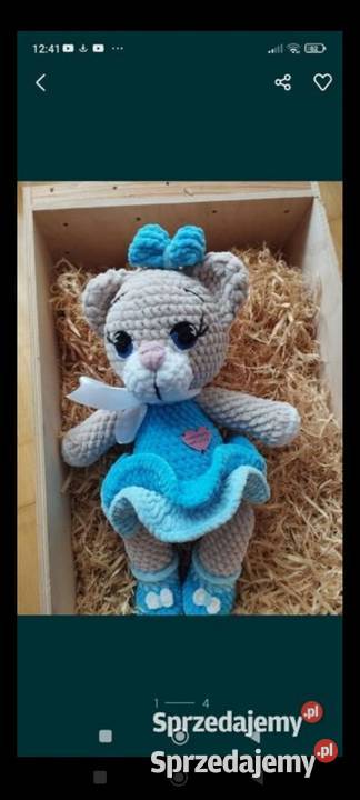 Miś w sukience na szydełku Ruda Śląska sprzedam