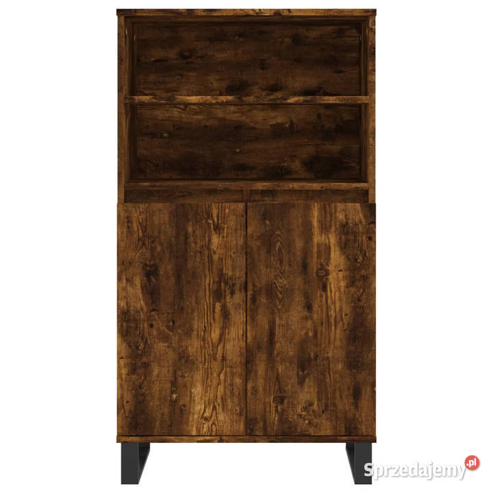 Wysoka szafka przydymiony dąb 60x36x110 WM831497 Warszawa