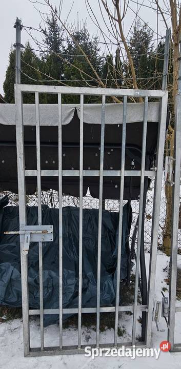 Solidna ocynkowana duża brama z furtką skrzydłowa Bramy Bydgoszcz
