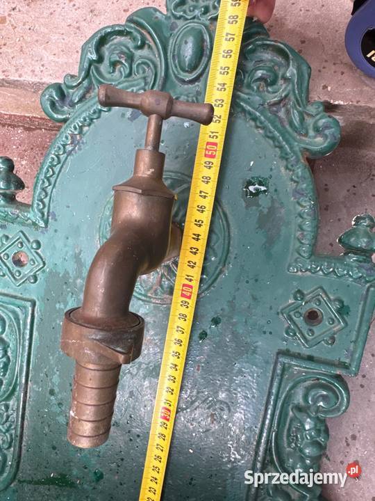 Żeliwny stary zlew ogrodowy naścienny umywalka Bystrzyca Kłodzka