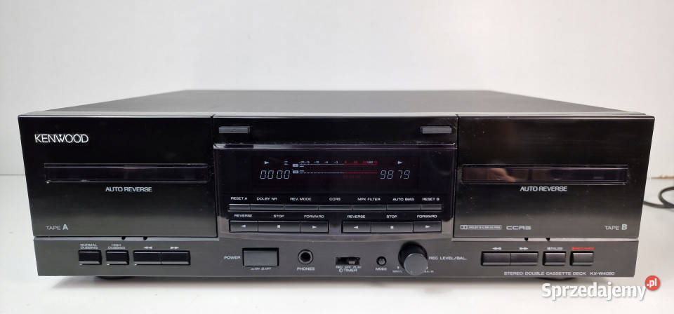 Kenwood magnetofon dwukasetowy KX W 4080 KXW4080 wielkopolskie Międzychód