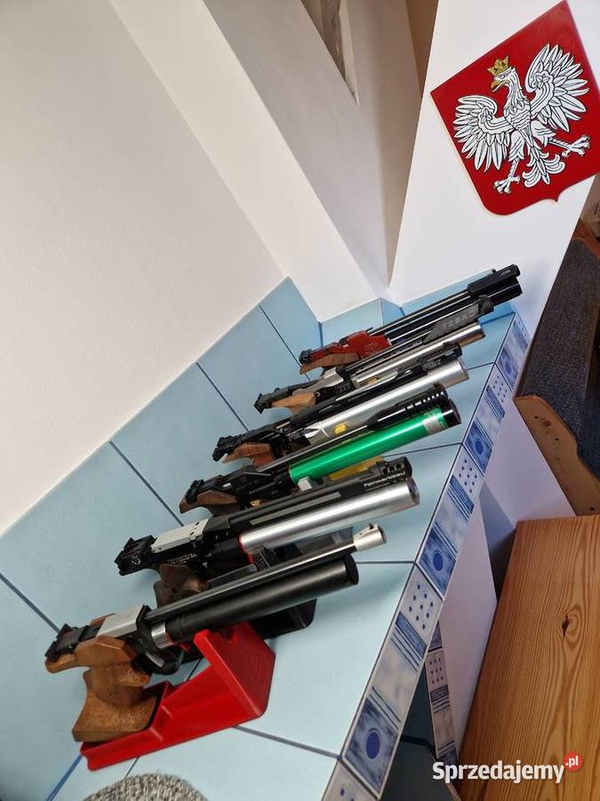 Stojak na pistolet wiatrówkę PCP Walther Steyr Sporty strzeleckie i myślistwo Wrocław