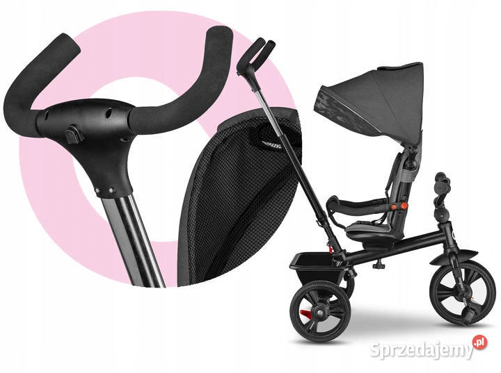 Rowerek trójkołowy 2w1 obracany Lionelo Haari
