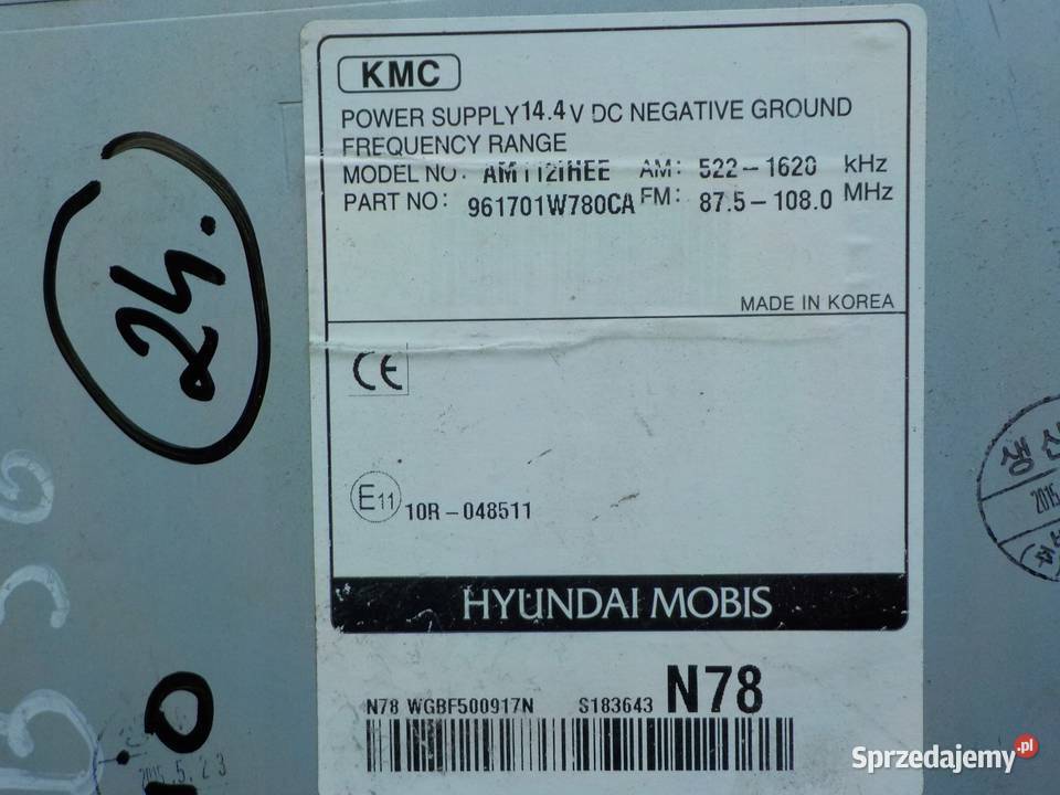 KIA RIO III LIFT 14 B 15r HB 5D radio Elektronika mazowieckie Suków