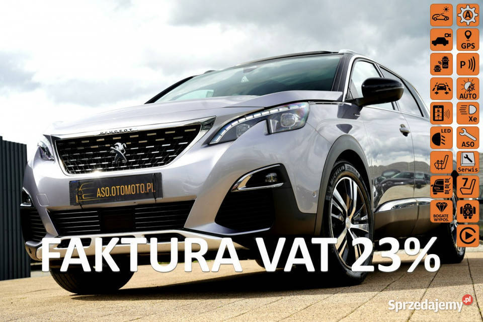 Peugeot 5008 GT kamera Skora Nawi PANORAMA blis Otmuchów