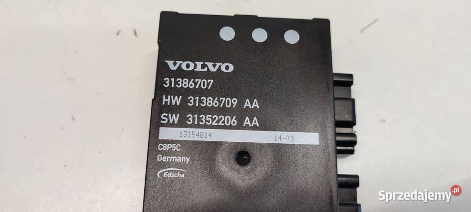 VOLVO V60 MODUŁ KLAPY BAGAŻNIKA 31386707