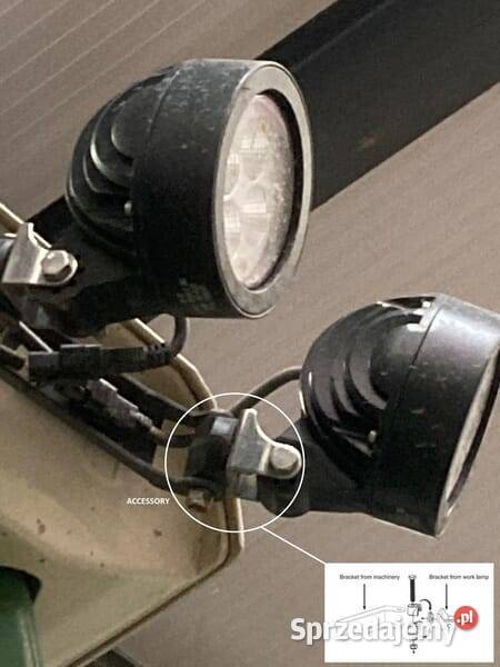Lampa robocza LED do John Deere Fendt okrągła Kamionna