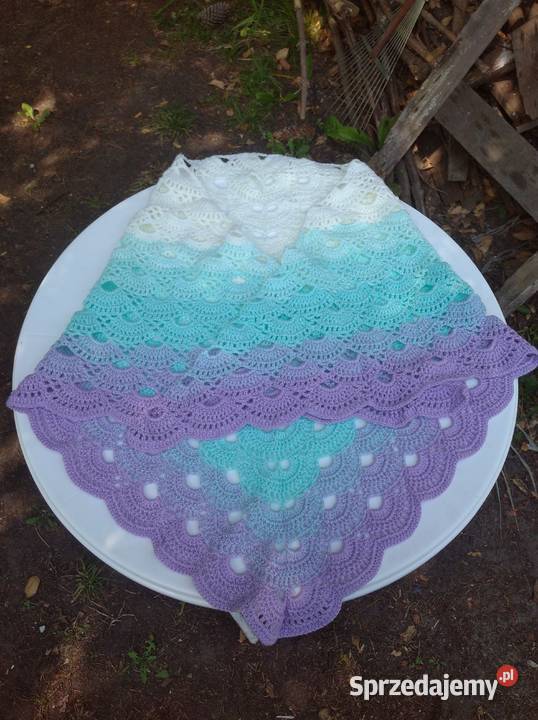 Ręcznie robiona wyjątkowa chusta mazowieckie Warszawa