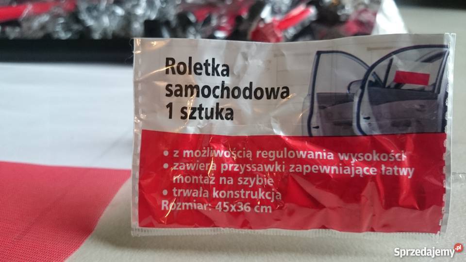 Roleta przeciwsłoneczna na szybę FLAGA POLSKA Kielce