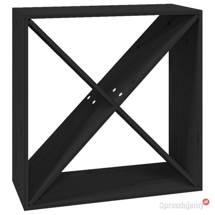 Szafka na wino czarny 62x25x62 lite drewno mazowieckie Warszawa