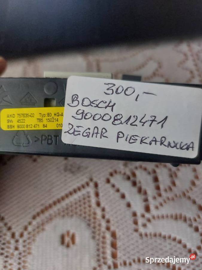 BOSCH 9000812471 ZEGAR PIEKARNIKA małopolskie Nowy Sącz
