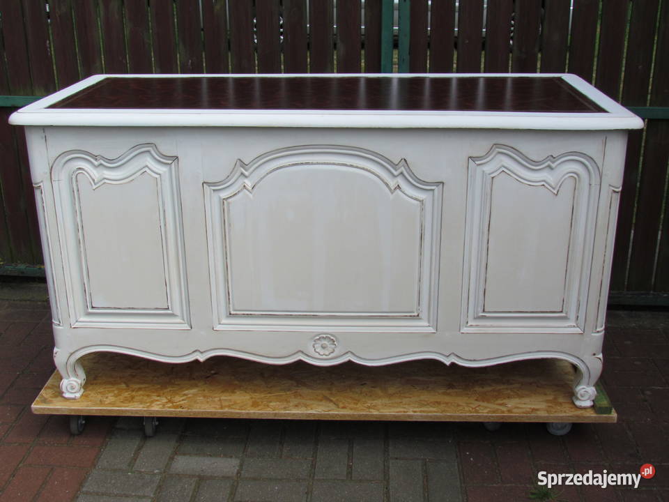 stare francuskie biurko z szufladami shabby chic