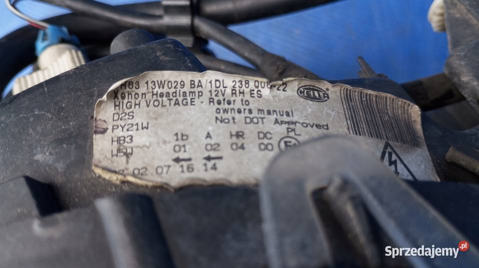 LAMPA REFLEKTOR PRAWY PRZÓD EU 1DL238008 JAGUAR Nowy Tomyśl sprzedam