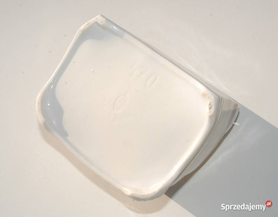 Stary porcelanowy pojemnik na mąkę antyk unikat Porcelana i szkło śląskie Cieszyn