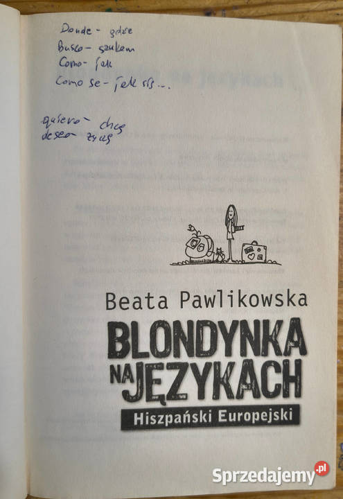 Hiszpański europejski rozmówki Beata Pawlikowska miękka Sosnowiec