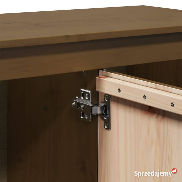 Szafka pod TV miodowy brąz 103x365x52 drewno Warszawa