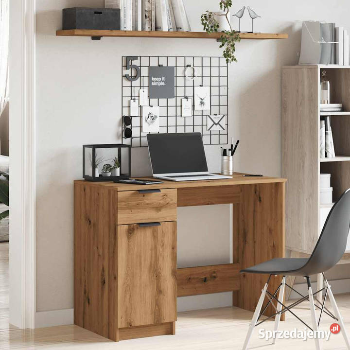Biurko dąb artisan 100x50x75 materiał Warszawa