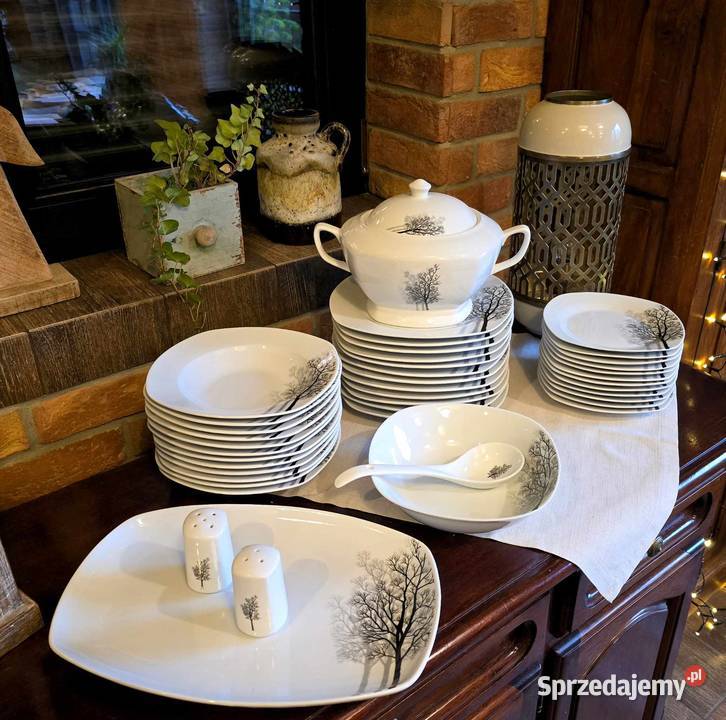 Serwis obiadowy 43el vc442 vc460 drzewa sprzedam