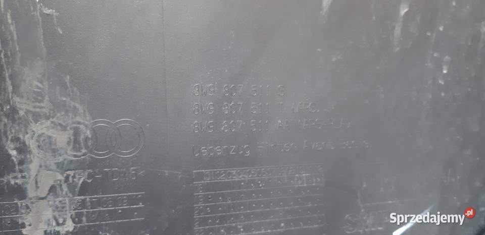 AUDI A4 B9 KOMBI LIFT SLINE ZDERZAK TYŁ TYLNY Zderzaki Bieleń