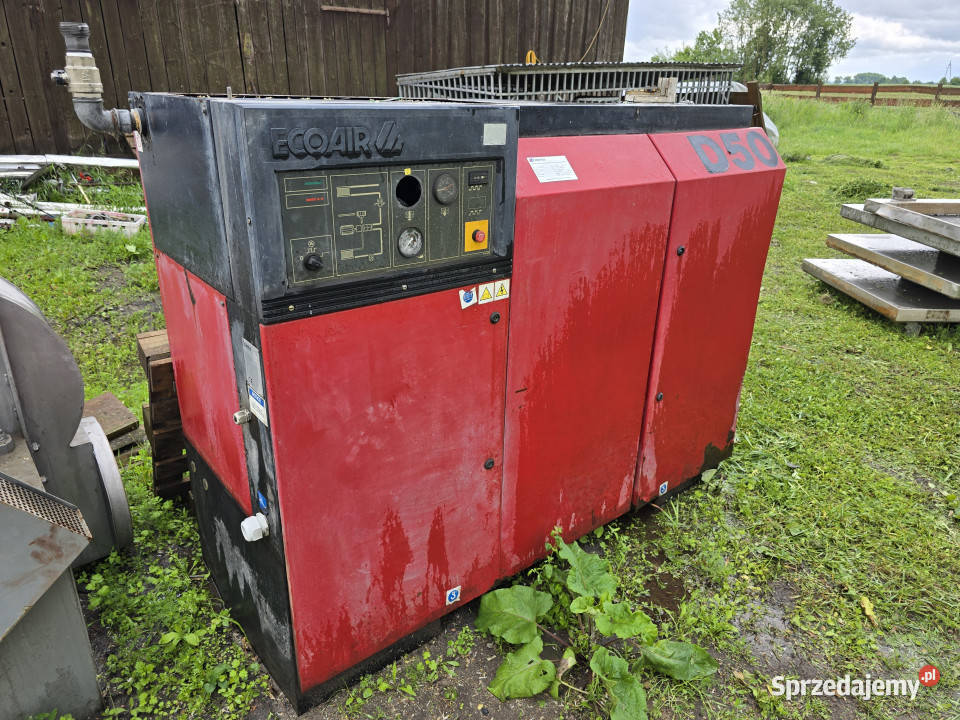 BEZ CENY MINIMALNEJ Kompresor śrubowy ECOAIR D50 mazowieckie Mława sprzedam