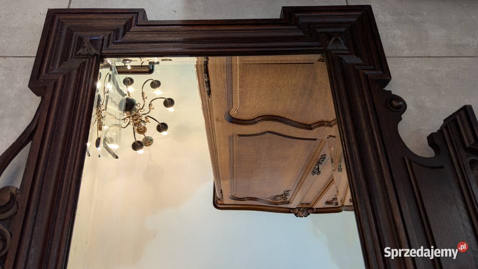Piękne dębowe lustro eklektycznesklep Dąbrowa Dąbrowa Górnicza sprzedam