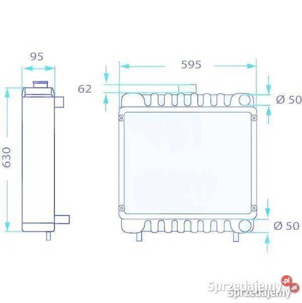 Chłodnica wody Massey Ferguson 305030603065 Nowa nieuszkodzony Zbuczyn
