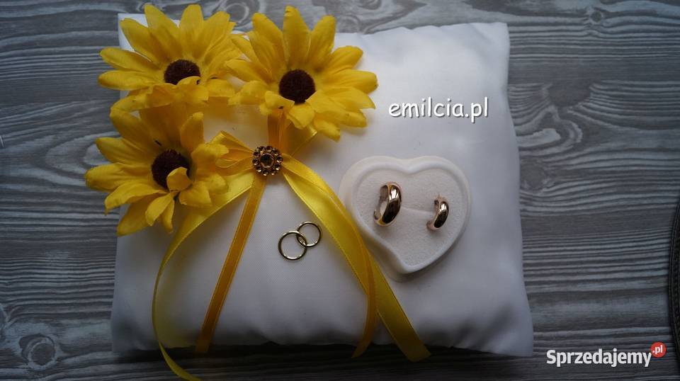 Poduszka Na OBRĄCZKi OZDOBA ŚLUB Wesele lubuskie Zielona Góra