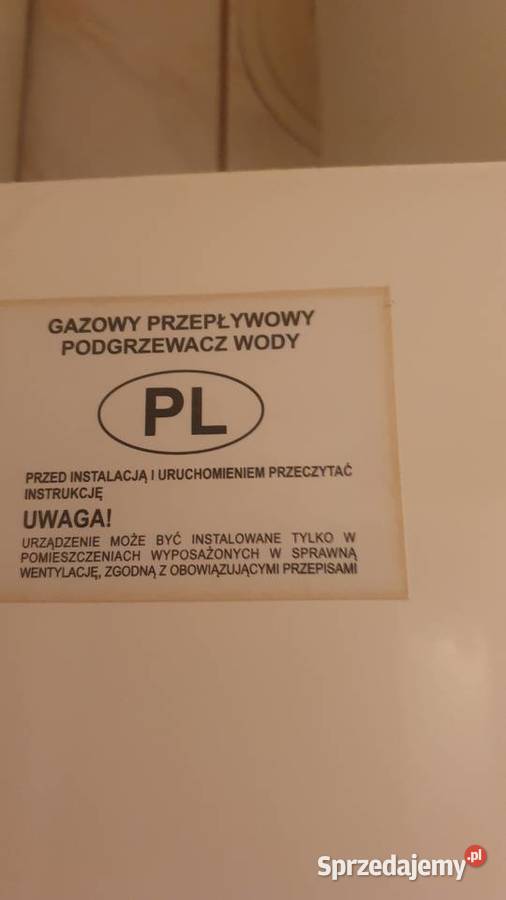 Gazowy podgrzewacz wody Akcesoria łazienkowe