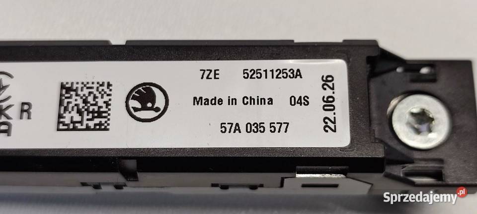 SKODA KAROQ WZMACNIACZ ANTENOWY 57A035577 osobowe