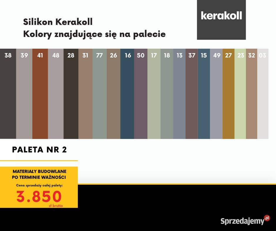 Silikony Sopro Kerakoll Atlas 150 cała paleta sprzedam