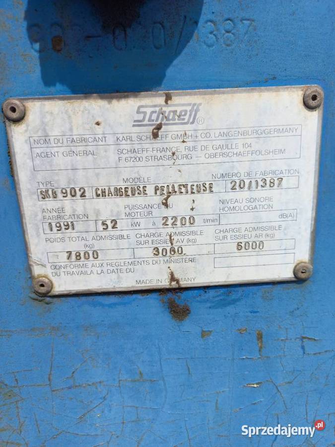 Koparko Ładowarka Schaeff SKB 902 Koparko ładowarki
