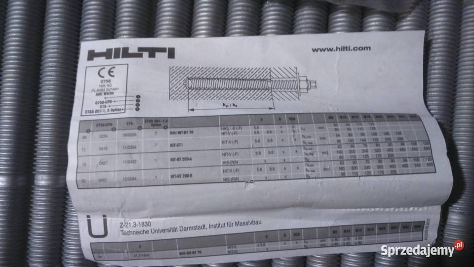 HILTI HASE M16x11028 PRĘT KOTWIĄCY SZPILKA Lublin