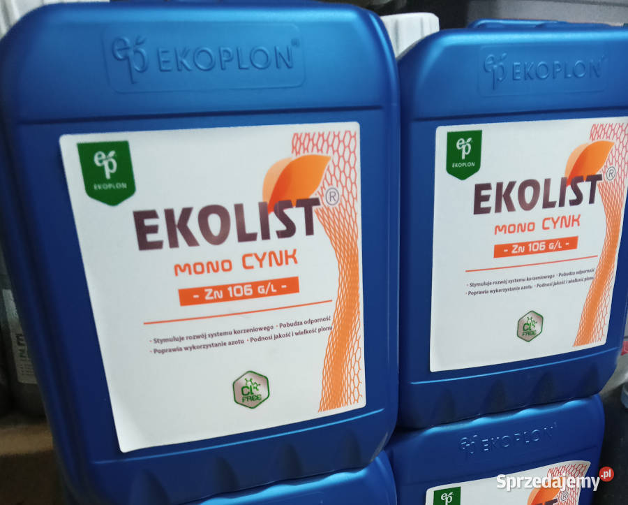 Nawóz dolistny EKOLIST mono Cynk 5l 10l 20l
