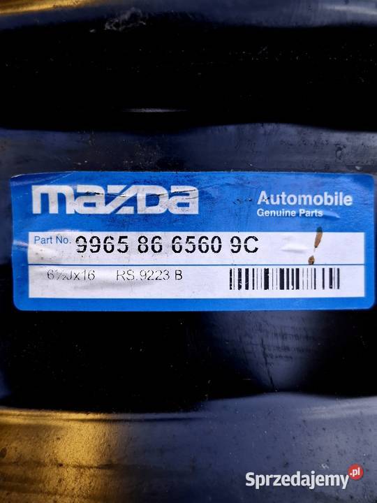 Oryginalne kołpaki felgi stalowe 16 mazda 5x1143 Mazda OE Samochodowe Krynki