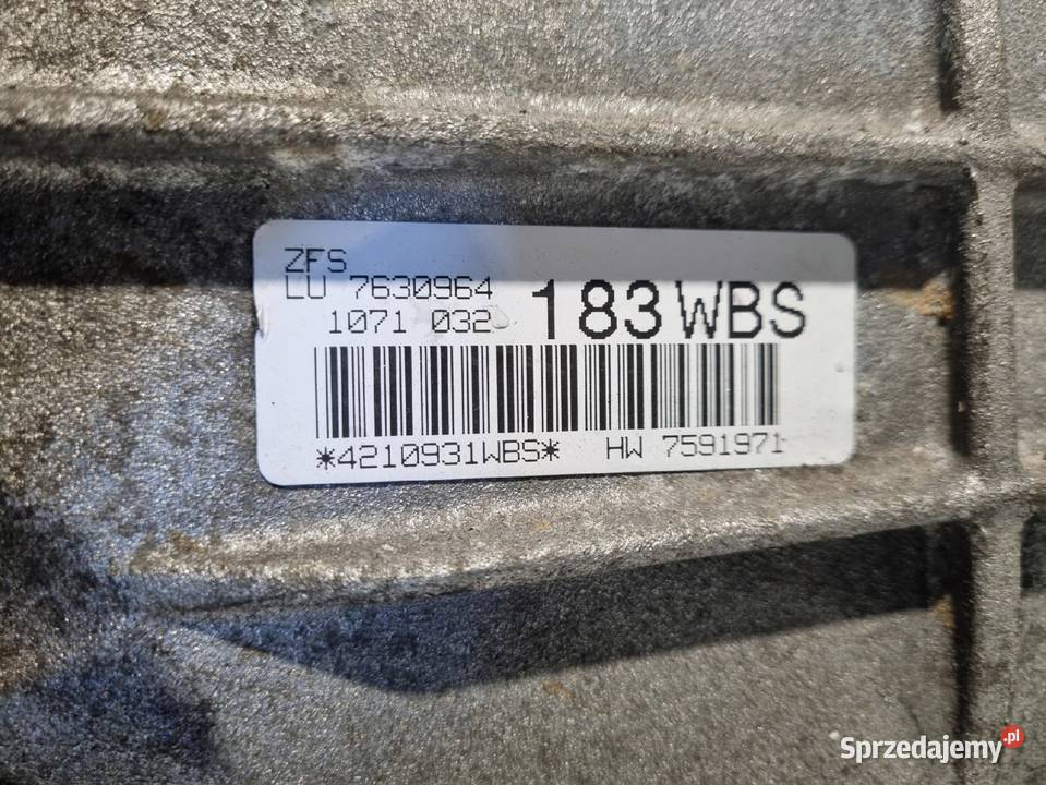 SKRZYNIA BIEGÓW 7630964 6HP21 BMW E87 E91 E91 20