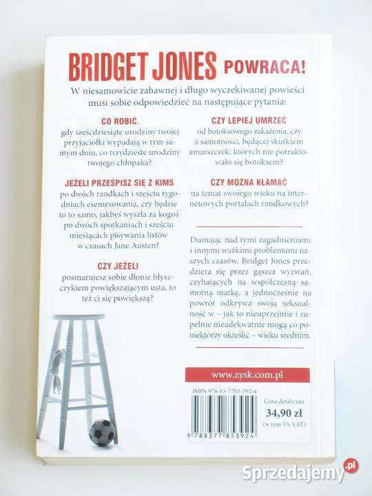 Bridget Jones Szalejąc facetem Helen Fielding literatura piękna - proza zagraniczna małopolskie Kraków